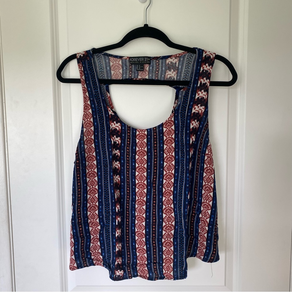 Forever 21 Women’s Plus Size Cropped Tank Top, EUC 1X